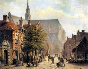 unknow artist European city landscape, street landsacpe, construction, frontstore, building and architecture.032 oil painting picture wholesale